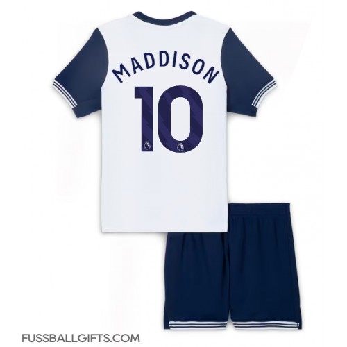 Tottenham Hotspur James Maddison #10 Fußballbekleidung Heimtrikot Kinder 2024-25 Kurzarm (+ kurze hosen)